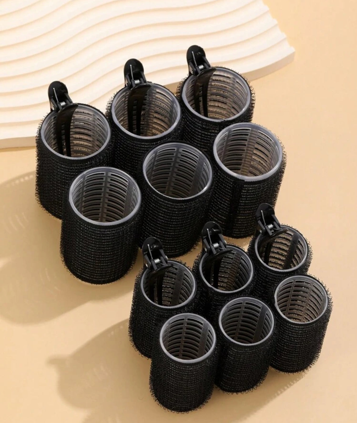 18pcs Large Size Hair Curlers Set With Clips