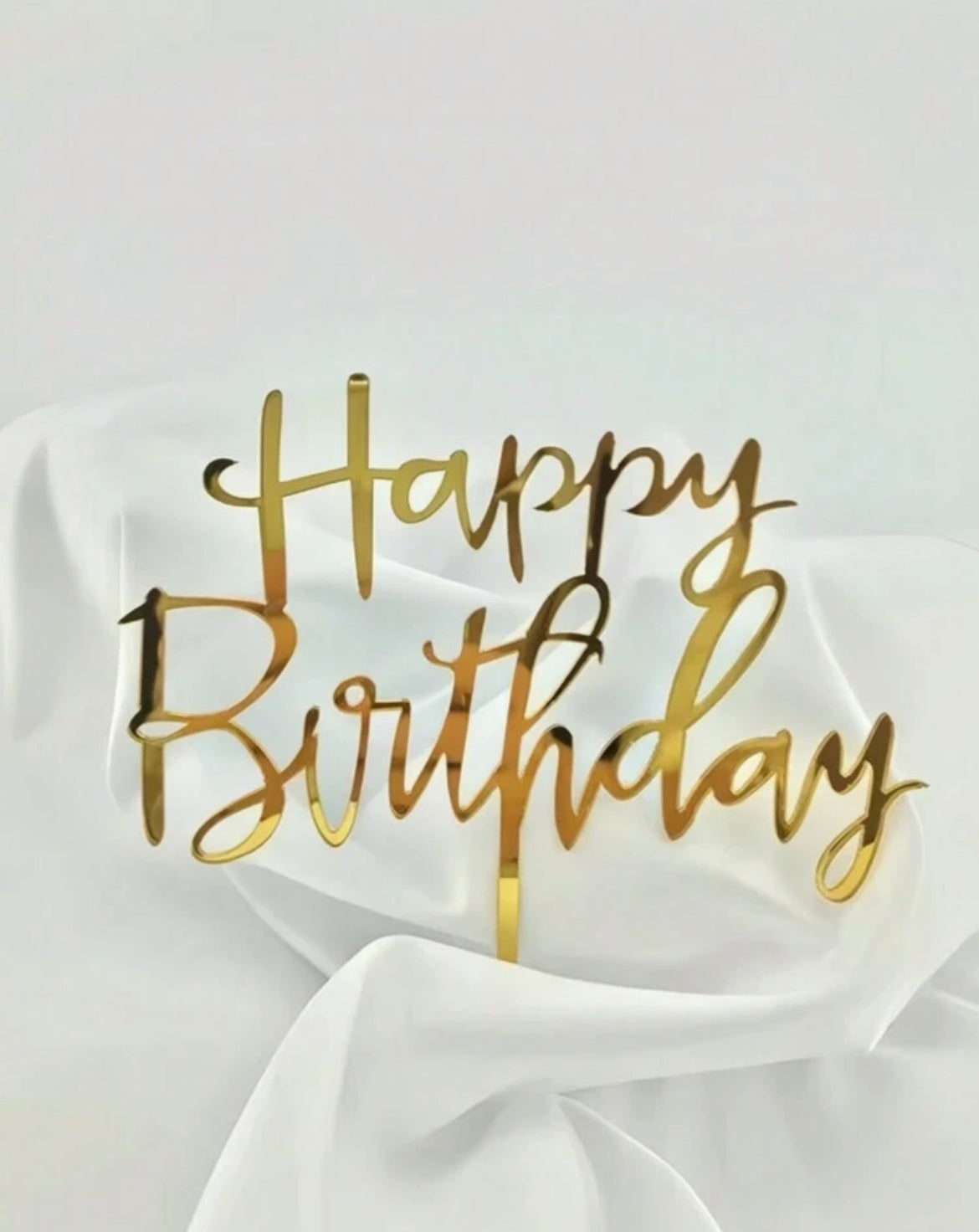Happy Happy Birthday Letter Cake Topper