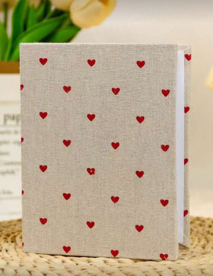 (Holds 100 Photos Per Book) Cute Red Heart 6-Inch Photo Album
