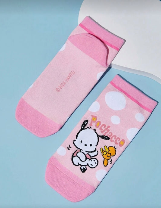 HELLO KITTY AND FRIENDS |
SHEIN 2pairs Ladies Cute Cartoon Pattern Cotton-Containing Short
SOCkS