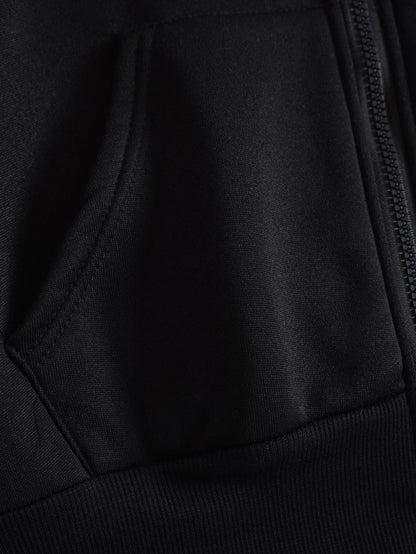 Heart-patterned hoodie