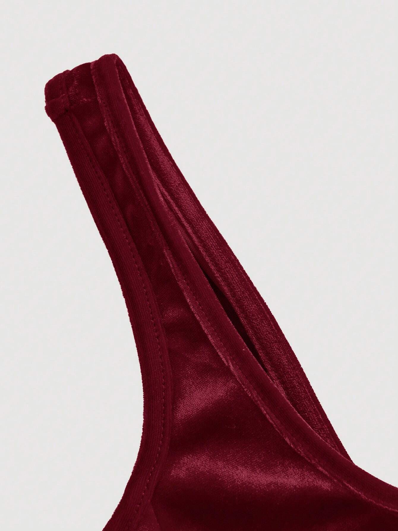 Women's Vintage Velvet Red Christmas Dress