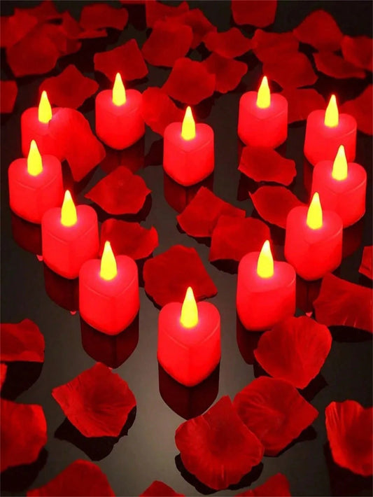Red Flameless Romantic LED Candles