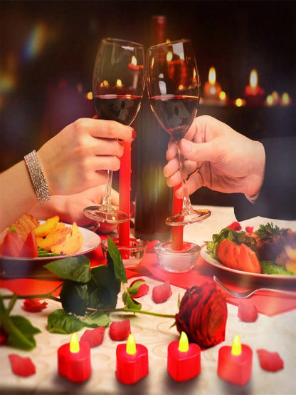 Red Flameless Romantic LED Candles