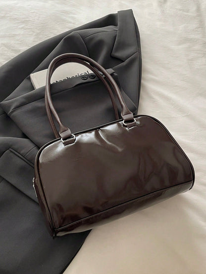 Shopping bag with zipper