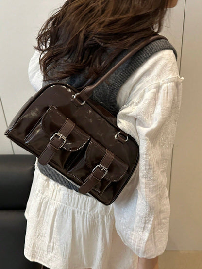 Shopping bag with zipper