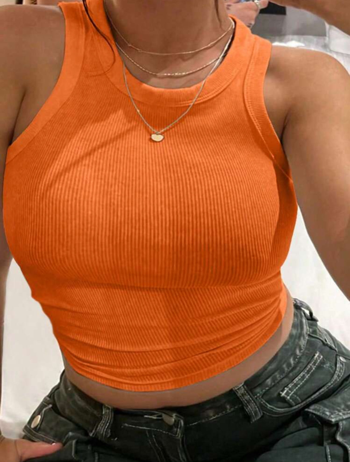 INAWLY Women's Plain Sleeveless Tank Top