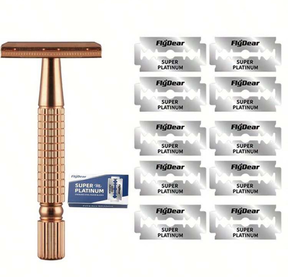 Rose Golden Zinc Alloy Razor For Women
