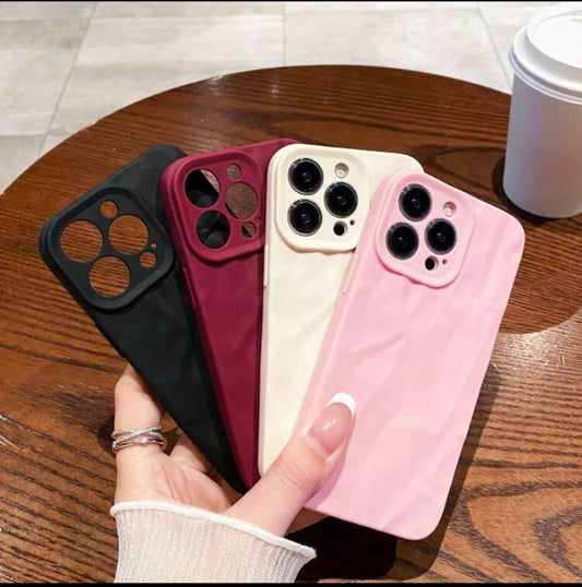 4pcs Vintage Matte Finish Soft Phone Case Set