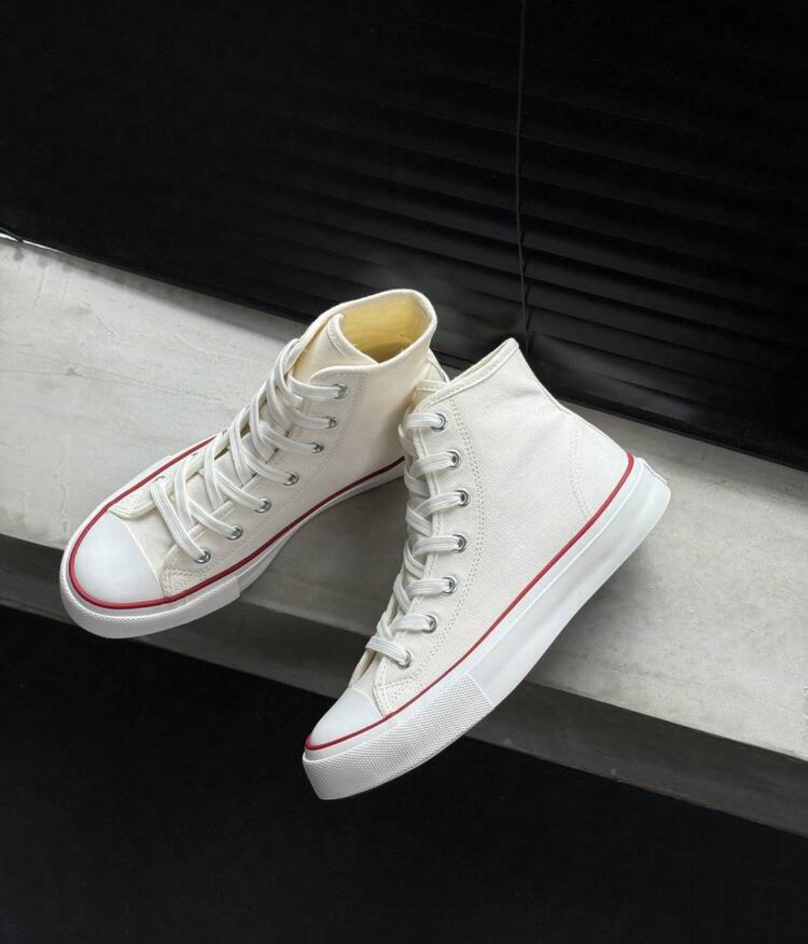 Black Canvas Shoes, Women's Casual Vulcanized Shoes, Mid-Top Sneakers