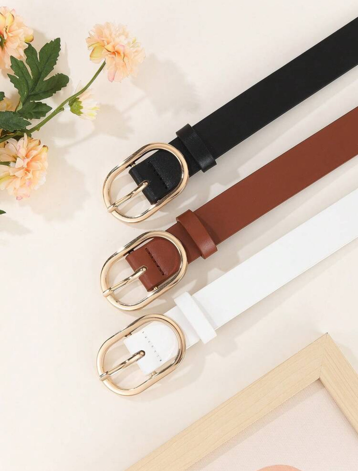 Belt buckles 3pcs Oval Gold-Color
Buckle Belts