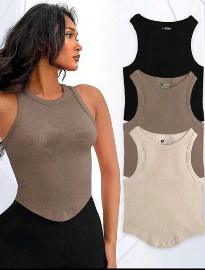 SHEIN Velisys Contrast Mesh Raglan Sleeve Crop Sports Long Sleeve Tee
Gym Topworkout Tank Top