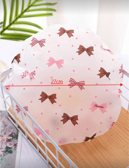 1pc Bow Print Shower Cap