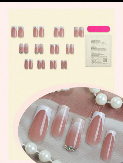24pcs Medium Square Gradient
Acrylic Nails