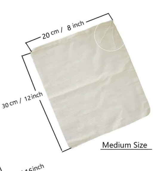 [100% Linen] 1 pc Nut Milk Bag