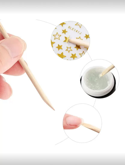 100pcs 11.4cm Orange Manicure
Wooden Stick With Dual-End