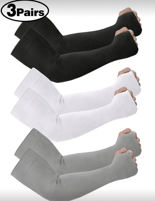 3pcs/Set Breathable Seamless
Quick-Dry Arm Sleeves