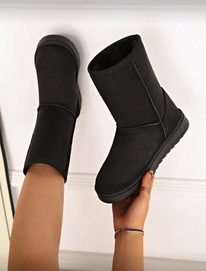 Latest Winter Snow Fashionable Mid-
Calf Warm Women Boots, Fur, Party