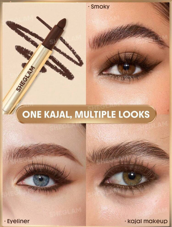 SHEGLAM Bold Moves Kohl Cream Eyeliner Pencil-Brown Brand Beauty Makeup Face Paint Cosmetic For Women Girls Perfect For Spring Summer Ideal For Y2K Fancy Fashion Suitable For Birthday Mother'S Day Gift Rave Festival
Party Ready Best Color