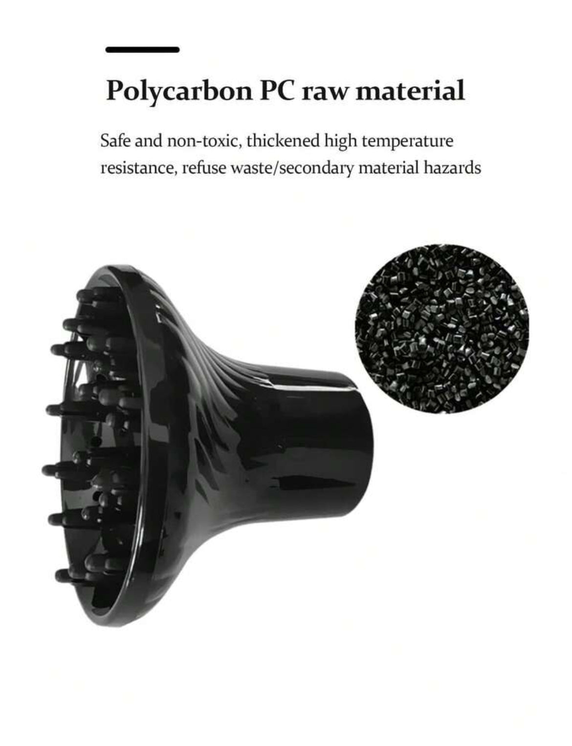 1pc Black Hair Dryer Diffuser