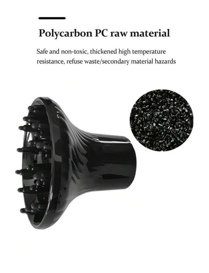 1pc Black Hair Dryer Diffuser