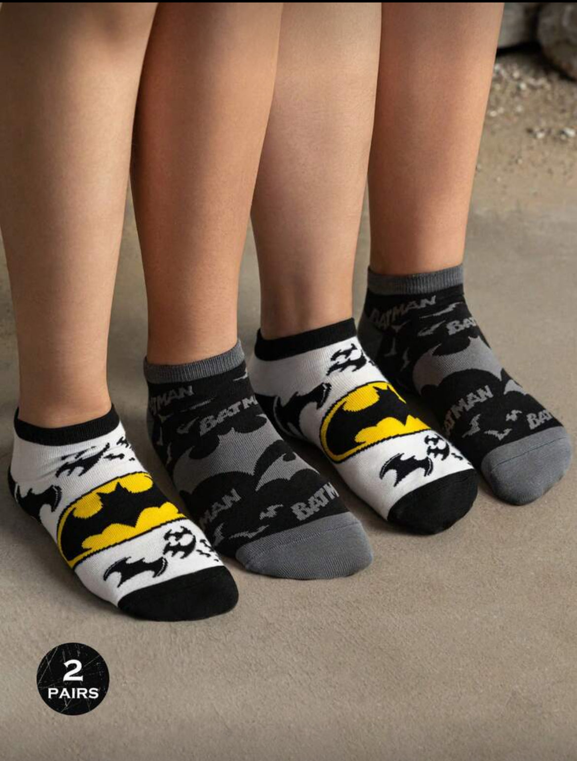 BATMAN X SHEIN 2 Pairs Soft