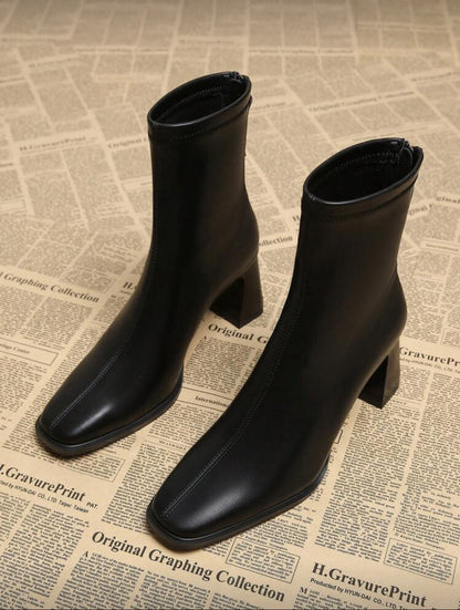 2025 Autumn New Elegant Minimalist Black Boots