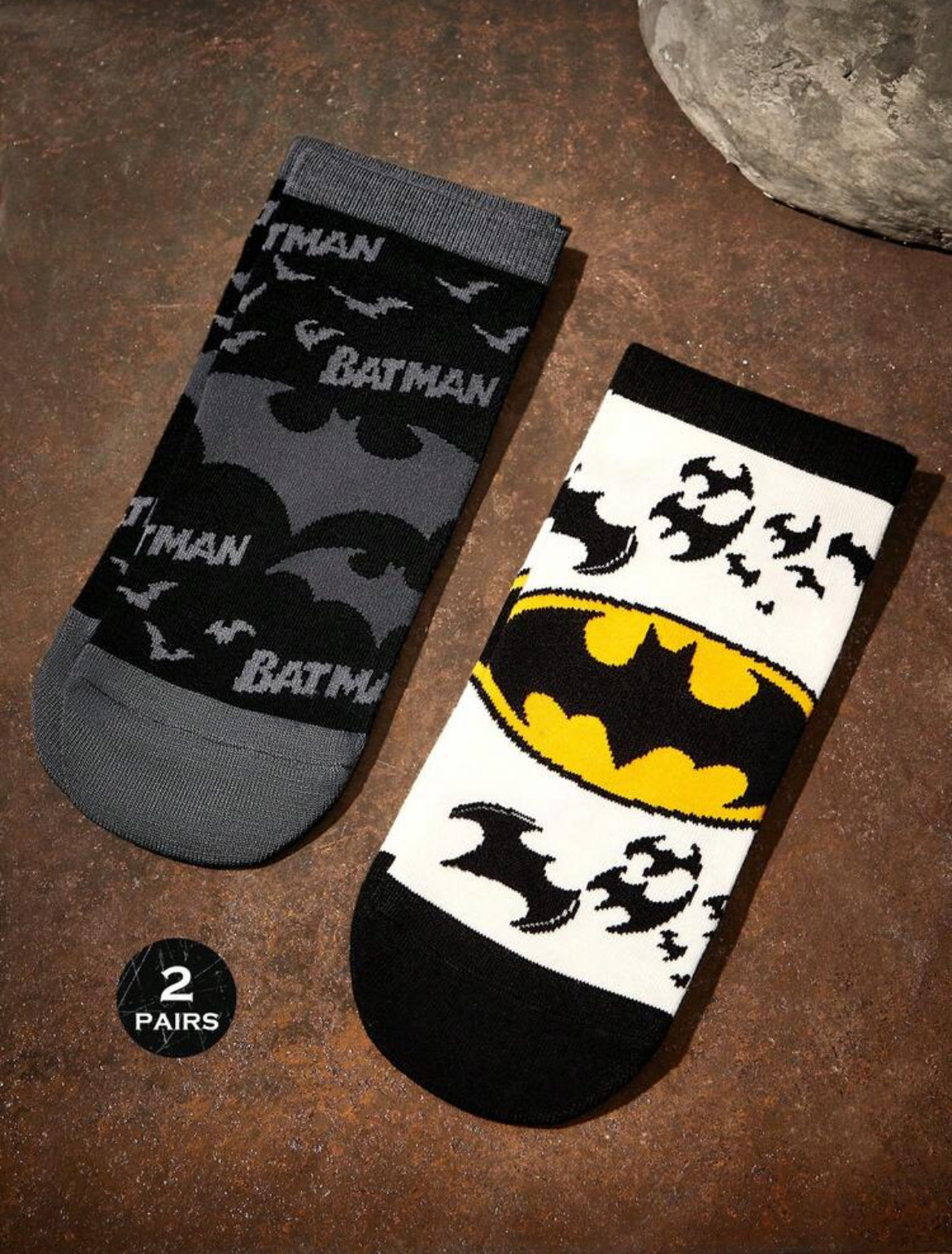 BATMAN X SHEIN 2 Pairs Soft