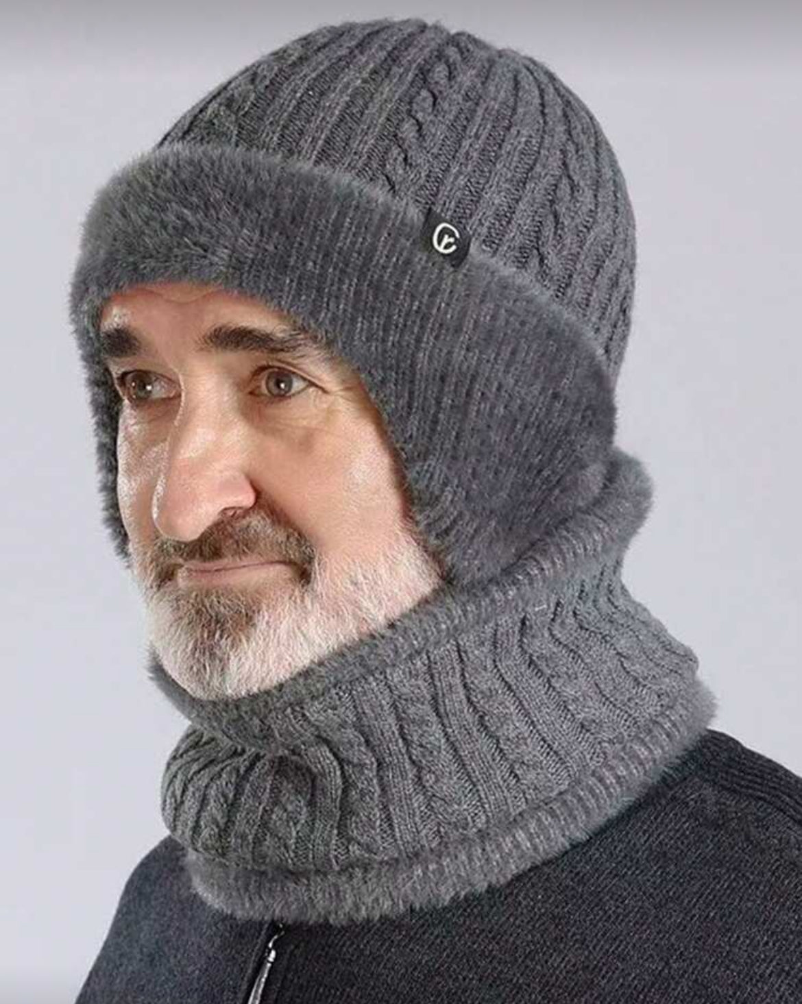 A Variety Of Men's Winter Thickened Wool-Lined Ear Protection Knitted Hats