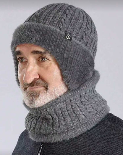 A Variety Of Men's Winter Thickened Wool-Lined Ear Protection Knitted Hats
