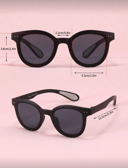 1pc Round Frame Tpee Material
Children Fashion Glasses For Kids 3-14 Years Old