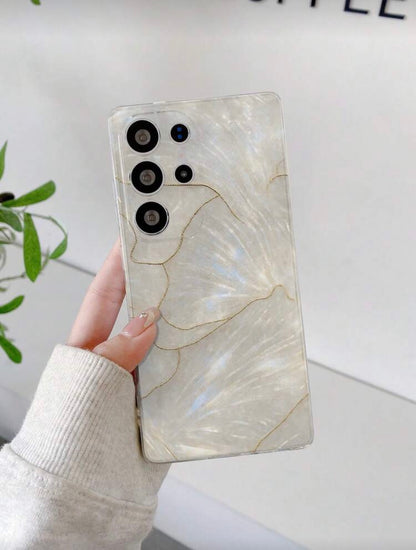 1pc Minimalist Shell & Marble Pattern
Transparent Soft TPU Phone Case
