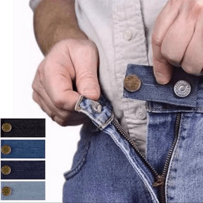 1pc/2pcs/4pcs Denim Waist Belt Extender